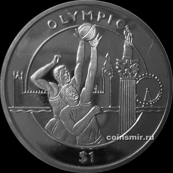 1 доллар 2012 Сьерра-Леоне. Олимпиада в Лондоне 2012. Баскетбол.
