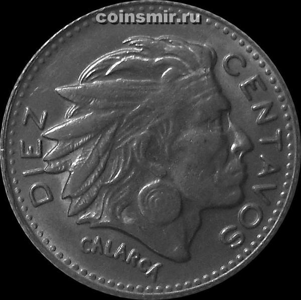 10 сентаво 1964 Колумбия. Индеец.