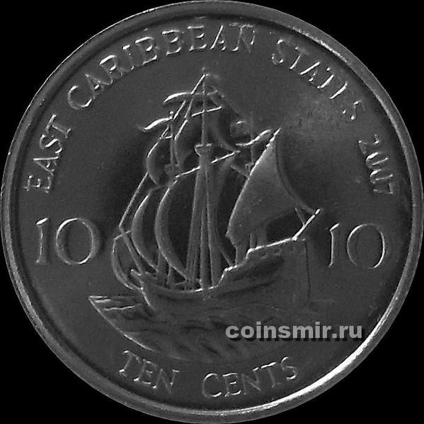10 центов 2007 Восточные Карибы.