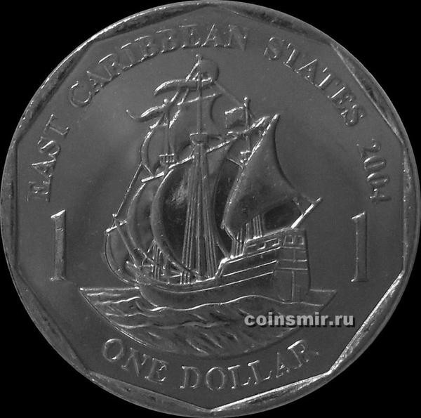 1 доллар 2004 Восточные Карибы.