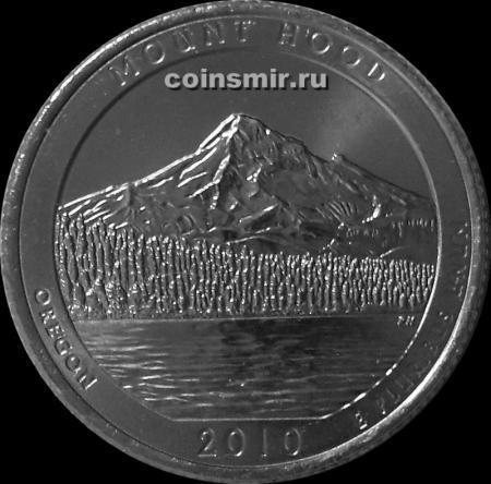 25 центов 2010 Р США. Маунт-Худ (Орегон). 5-й
