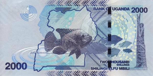 2000 шиллингов 2010 Уганда. 