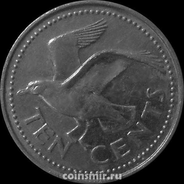 10 центов 2003 Барбадос. Чайка.