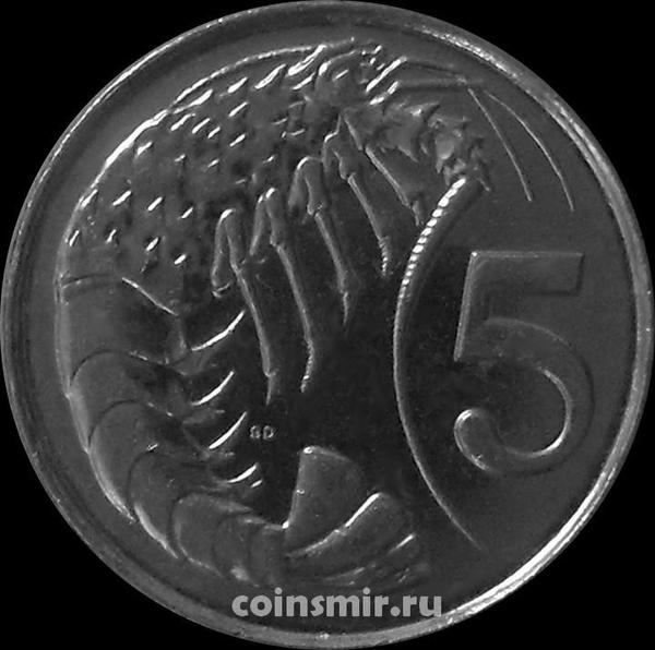5 центов 1999 Каймановы острова. Креветка.