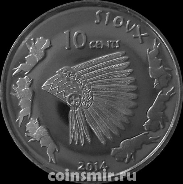 10 центов 2014 резервация Сиу.