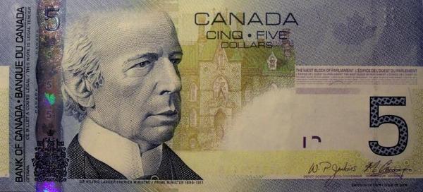 5 долларов 2006 Канада.