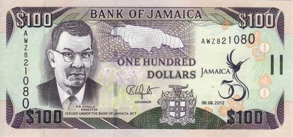 100 долларов 2012 Ямайка. 50-летие независимости Ямайки.