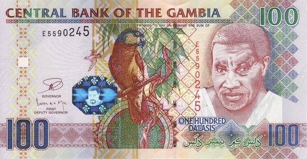 100 даласи 2010-13 Гамбия.   