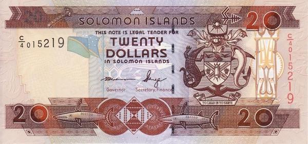 20 долларов 2006-2009 Соломоновы острова.  