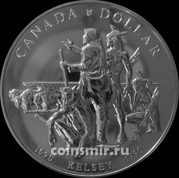 1 доллар 1990 Канада. Генри Келси. 