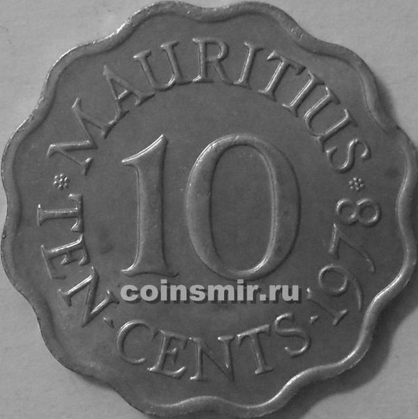 10 центов 1978 Маврикий.