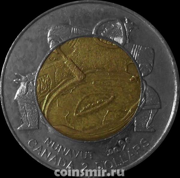 2 доллара 1999 Канада. Основание Нунавута.
