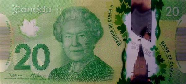 20 долларов 2013 Канада. 