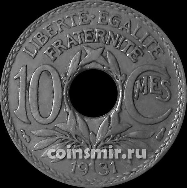 10 сантимов 1931 Франция. 