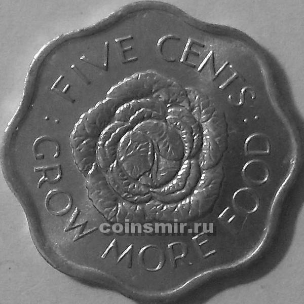 5 центов 1975 Сейшельские острова. ФАО.