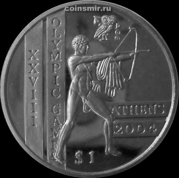 1 доллар 2003 Сьерра-Леоне. Олимпиада в Афинах 2004. Стрельба из лука.