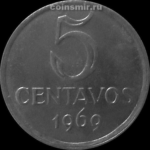 5 сентаво 1969 Бразилия.