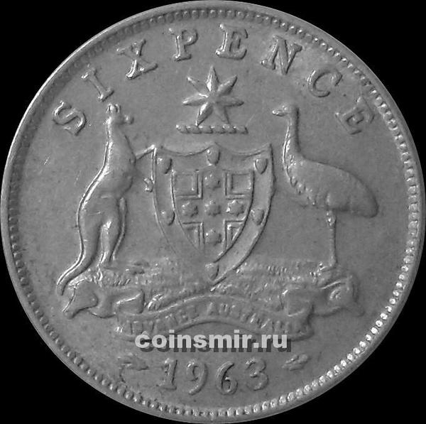 6 пенсов 1963 Австралия.