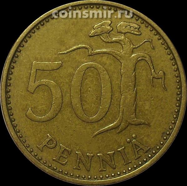50 пенни 1969 S Финляндия. 