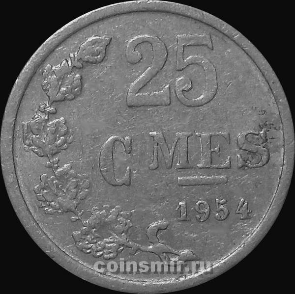 25 сантимов 1954 Люксембург.
