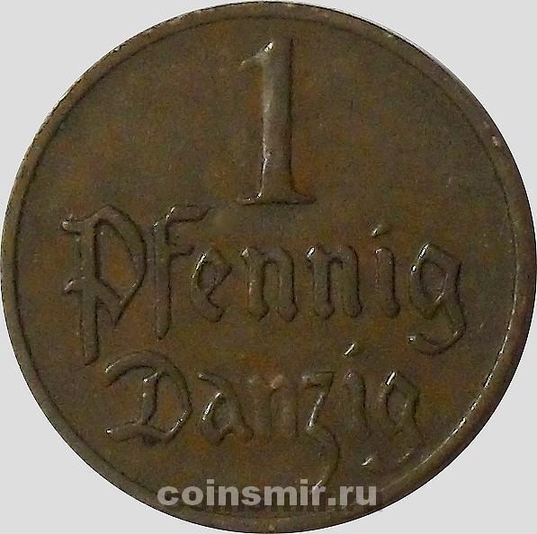 1 пфенниг 1926 Данциг. 