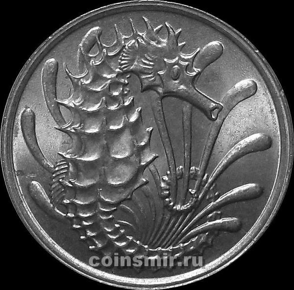 10 центов 1981 Сингапур. Морской конёк.