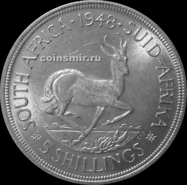 5 шиллингов 1948 Южная Африка. ЮАР. Газель. Георг VI