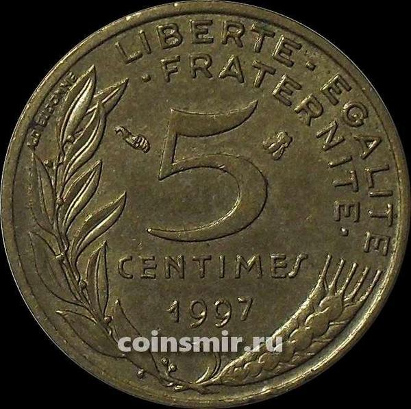 5 сантимов 1997 Франция.