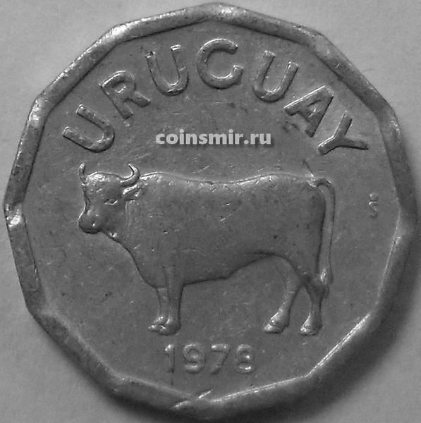 5 сентесимо 1978 Уругвай. Корова.