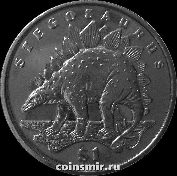 1 доллар 2006 Сьерра Леоне. Стегозавр.