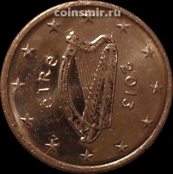 1 евроцент 2013 Ирландия. Кельтская арфа.