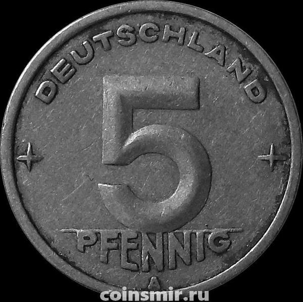 5 пфеннигов 1948 А Германия ГДР.