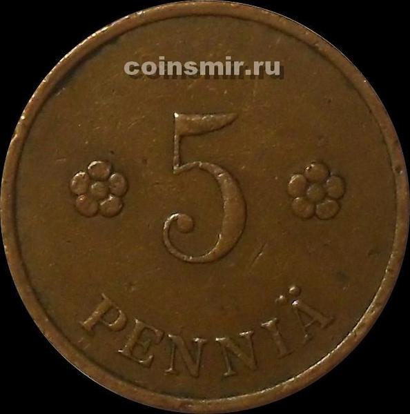 5 пенни 1928 Финляндия.