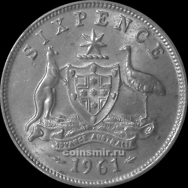 6 пенсов 1961 Австралия.
