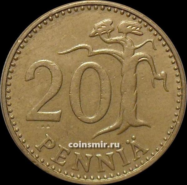 20 пенни 1971 S Финляндия.