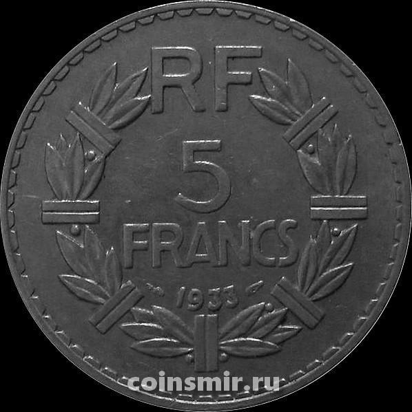 5 франков 1933 Франция. KM# 888