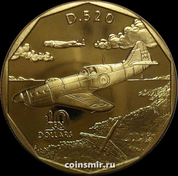 10 долларов 1991 Маршалловы острова. Французский истребитель D.520