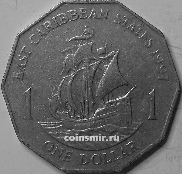 1 доллар 1997 Восточные Карибы.