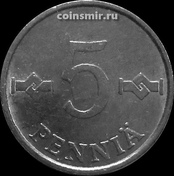 5 пенни 1979 Финляндия.