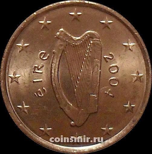1 евроцент 2004 Ирландия. Кельтская арфа.