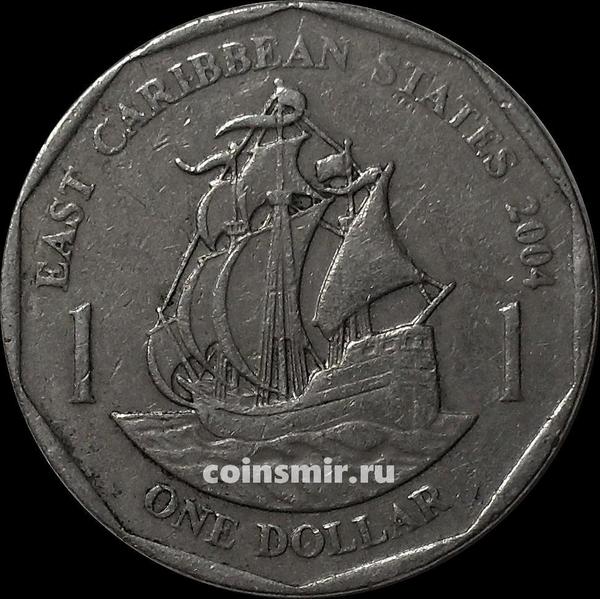 1 доллар 2004 Восточные Карибы. VF.