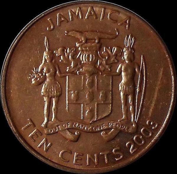 10 центов 2003 Ямайка.