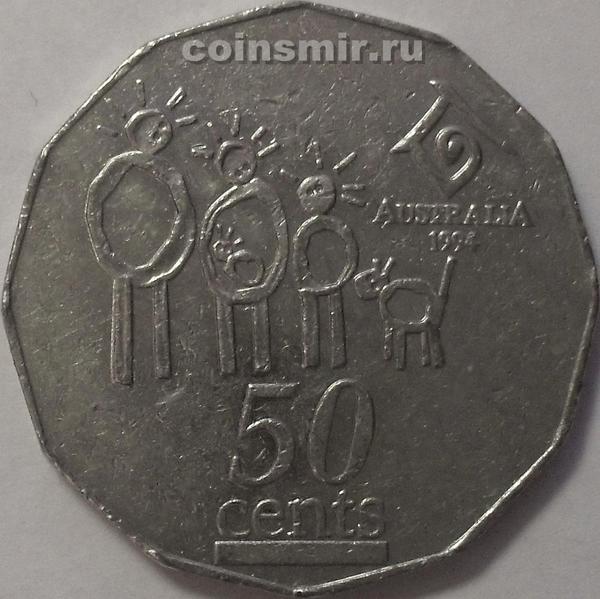 50 центов 1994 Австралия. Международный год семьи.