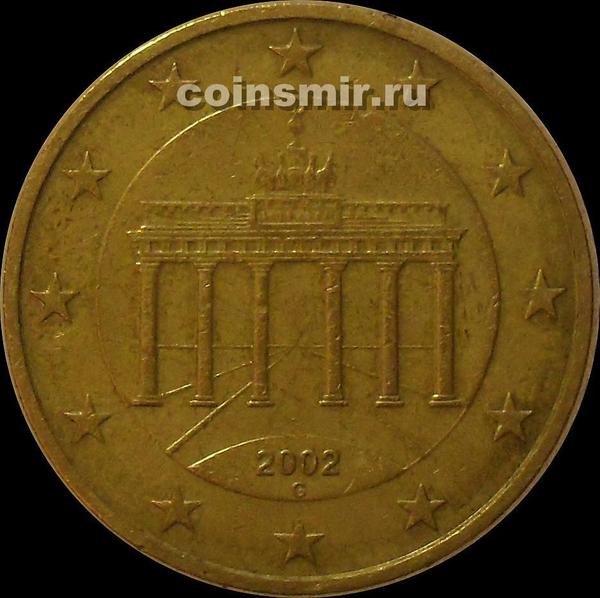 50 евроцентов 2002 G Германия.