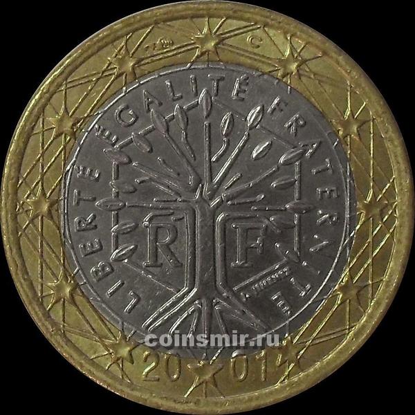 1 евро 2001 Франция.