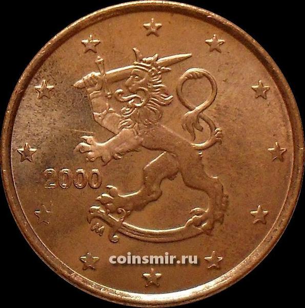 5 евроцентов 2000 М Финляндия.