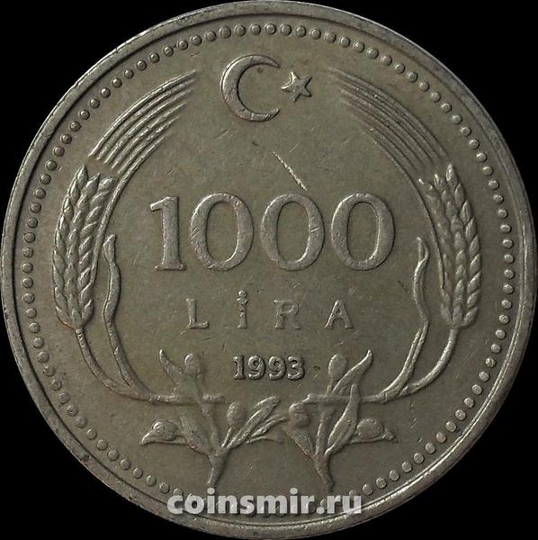 1000 лир 1993 Турция.