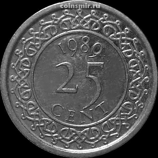 25 центов 1989 Суринам.