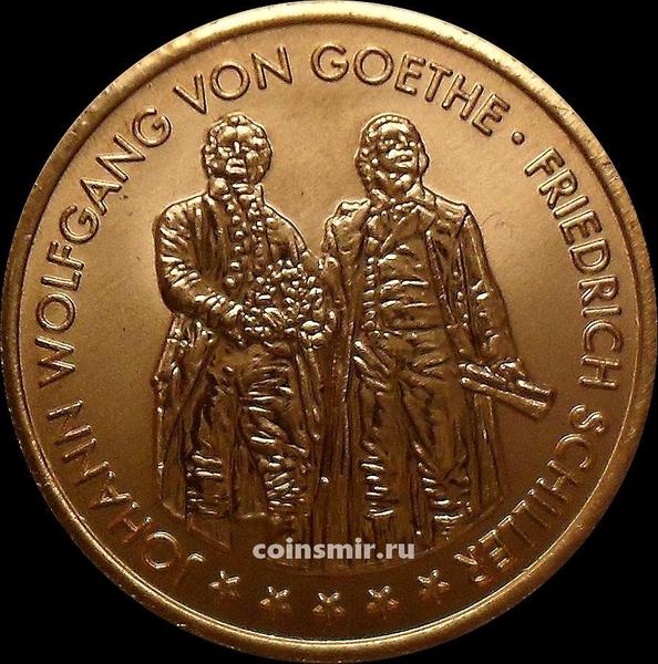 Жетон  Иоганн Вольфганг фон Гёте и Фридрих Шиллер. Германия.