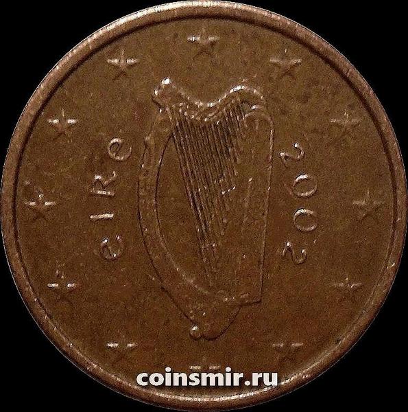 5 евроцентов 2002 Ирландия. Кельтская арфа. VF
